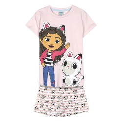 Пижама Universal studios Gabby´S Dollhouse short sleeve pyjama - Pink (Pink / Pink) пижама,детски,пижами,universal,studios,gabby´s,dollhouse,short,sleeve,pyjama,pink,(pink,pink)