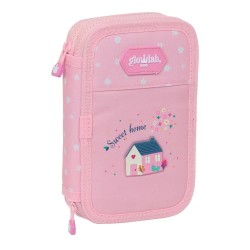 канцеларски,принадлежности,safta,double,filling,glowlab,kids,sweet,home,pencil,case,28,units,pink,(multicolor)