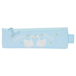 канцеларски,принадлежности,safta,mini,glowlab,swans,pencil,case,blue,(multicolor)