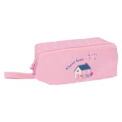 канцеларски,принадлежности,safta,recycled,large,square,glowlab,kids,sweet,home,pencil,case,pink,(multicolor)