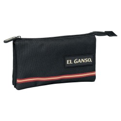 канцеларски,принадлежности,safta,triple,el,ganso,basics,pencil,case,black,(black)