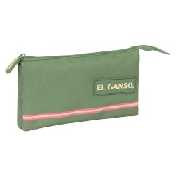 канцеларски,принадлежности,safta,triple,el,ganso,basics,pencil,case,green