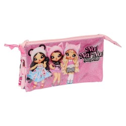 канцеларски,принадлежности,safta,triple,nanana,fabulous,pencil,case,pink,(multicolor)