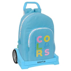 раница,раници,safta,with,trolley,evolution,benetton,wheeled,backpack,spring,(blue)
