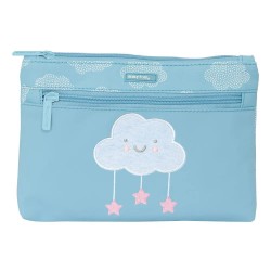 канцеларски,принадлежности,safta,with,two,big,cremalleras,easy,to,clean,preschool,cloud,pencil,case,blue,(multicolor)