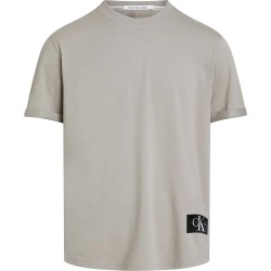 тениска,мъжки,тениски,calvin,klein,jeans,badge,short,sleeve,t,shirt,elephant,skin,(beige)