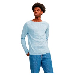 блуза,мъжки,пуловери,jack,&,jones,linen,knit,sweater,grey,(faded,denim)