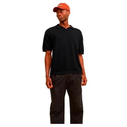 мъжки,блузи,с,яка,jack,&,jones,linen,knit,short,sleeve,polo,black,(black)