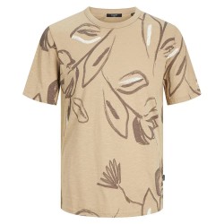 тениска,мъжки,тениски,jack,&,jones,palma,aop,short,sleeve,t,shirt,coffee,quartz,(beige)