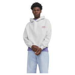 суичър,мъжки,пуловери,jack,&,jones,santorini,graphic,hoodie,white,melange,(white)