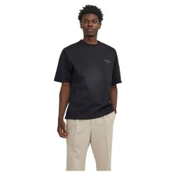 тениска,мъжки,тениски,jack,&,jones,santorini,graphic,short,sleeve,t,shirt,black,(black)