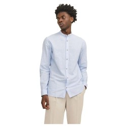 риза,с,дълъг,ръкав,мъжки,ризи,jack,&,jones,summer,band,linen,long,sleeve,shirt,cashmere,blue,stripes,white,(blue)