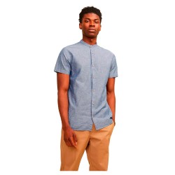 риза,с,къс,ръкав,мъжки,ризи,jack,&,jones,summer,band,linen,short,sleeve,shirt,faded,denim,(blue)