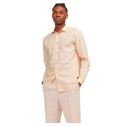 риза,с,дълъг,ръкав,мъжки,ризи,jack,&,jones,summer,linen,long,sleeve,shirt,beige,(apricot,ice)