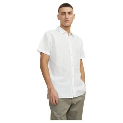 риза,с,къс,ръкав,мъжки,ризи,jack,&,jones,summer,linen,short,sleeve,shirt,white