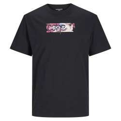 тениска,мъжки,тениски,jack,&,jones,summer,print,short,sleeve,t,shirt,black