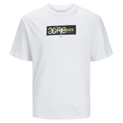 Тениска Jack & jones Summer Print short sleeve T-shirt - White (White) тениска,мъжки,тениски,дамски,тениски,jack,&,jones,summer,print,short,sleeve,t,shirt,white,(white)