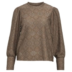 дамски,блузи,дамски,ризи,object,feodora,long,sleeve,blouse,morel,(brown)