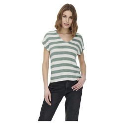 тениска,дамски,тениски,only,lira,life,short,sleeve,v,neck,t,shirt,chinois,green,stripes,cloud,dancer,(green)