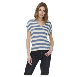 тениска,дамски,тениски,only,lira,life,short,sleeve,v,neck,t,shirt,blue,(infinity,stripes,cloud,dancer)