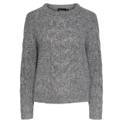 блуза,дамски,пуловери,дамски,плетени,дрехи,pieces,nina,sweater,grey,(medium,grey,melange)
