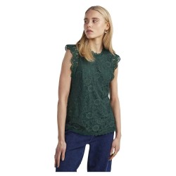 дамски,блузи,дамски,ризи,pieces,olline,lace,sleeveless,blouse,trekking,green,(green)