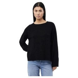 блуза,дамски,пуловери,дамски,плетени,дрехи,pieces,sia,sweater,black,(black)