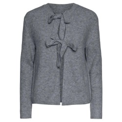 жилетка,дамски,пуловери,дамски,плетени,дрехи,pieces,silly,cardigan,medium,grey,melange,(grey)