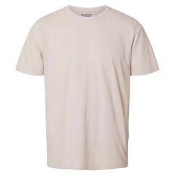 тениска,мъжки,тениски,selected,aspen,slub,short,sleeve,t,shirt,oatmeal,(beige)