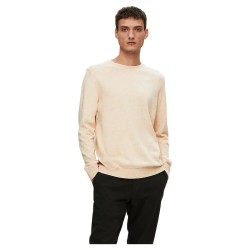 блуза,мъжки,пуловери,selected,berg,sweater,beige,(oatmeal,detail,melange)
