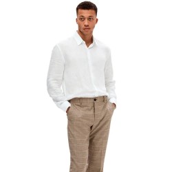риза,с,дълъг,ръкав,мъжки,ризи,selected,regkylian,long,sleeve,shirt,beige,(white)
