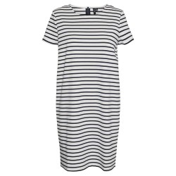 сако,дамски,поли,и,рокли,vero,moda,abby,short,sleeve,dress,white,(snow,white,stripes,navy,blazer)