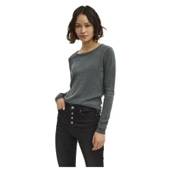 блуза,дамски,пуловери,дамски,плетени,дрехи,vero,moda,care,structure,sweater,grey,(balsam,green)