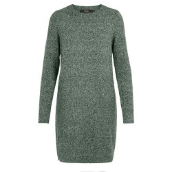 рокля,дамски,поли,и,рокли,vero,moda,doffy,o,neck,noos,short,dress,green,(laurel,wreath,detail,melange)