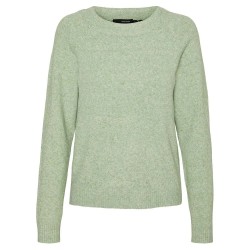блуза,дамски,пуловери,дамски,плетени,дрехи,vero,moda,doffy,sweater,forest,shade,detail,melange,(green)
