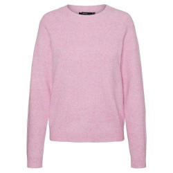 блуза,дамски,пуловери,дамски,плетени,дрехи,vero,moda,doffy,sweater,fuchsia,pink,detail,melange,(pink)