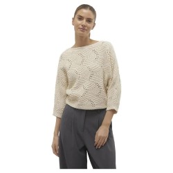 блуза,дамски,пуловери,дамски,плетени,дрехи,vero,moda,gigi,3,4,sweater,beige,(birch)