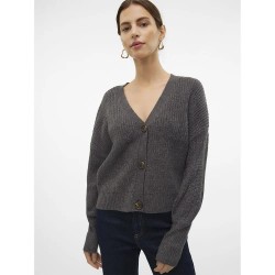 жилетка,дамски,пуловери,дамски,плетени,дрехи,vero,moda,lea,cardigan,asphalt,detail,w,phantom,tornado,(grey)