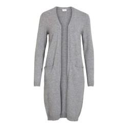 жилетка,дамски,пуловери,дамски,плетени,дрехи,vila,ril,cardigan,grey,(medium,grey,melange)