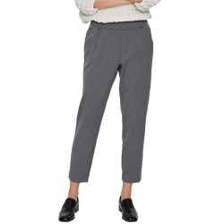 панталони,дамски,панталони,vila,varone,slim,fit,high,waist,pants,medium,grey,melange,(grey)