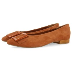 обувки,дамски,обувки,gioseppo,ballstad,ballet,pumps,leather,(brown)