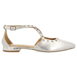 обувки,дамски,обувки,gioseppo,garcon,ballet,pumps,silver,(golden)