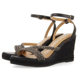 сандали,на,платформа,дамски,сандали,и,чехли,gioseppo,menfi,esparto,wedge,sandals,black,(black)