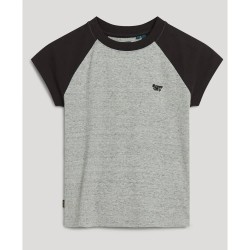 Тениска Superdry Essential Logo Raglan short sleeve T-shirt - Grey (Bison Black / Athletic Grey Marl) тениска,мъжки,тениски,дамски,тениски,superdry,essential,logo,raglan,short,sleeve,t,shirt,grey,(bison,black,athletic,grey,marl)