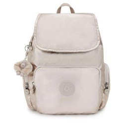 раница,раници,kipling,city,zip,s,13l,backpack,metallic,glow,(beige)