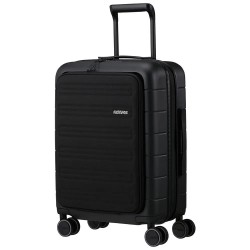 American tourister Novastream Spinner 55 Smart Expandable 35/39L trolley bag - Black (Dark Slate) куфари,american,tourister,novastream,spinner,55,smart,expandable,35,39l,trolley,bag,black,(dark,slate)