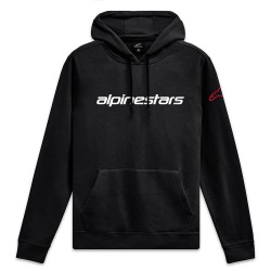 суичър,мъжки,пуловери,alpinestars,linear,wordmark,v3,hoodie,black,white,red,(black)