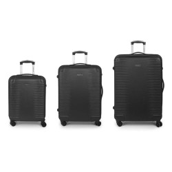 Gabol Balance XP Spinner Expandable 39.7-45/68.8-77.9/111.8-118.7L trolley bag 3 units - Black (Grey) куфари,gabol,balance,xp,spinner,expandable,39.7,45,68.8,77.9,111.8,118.7l,trolley,bag,3,units,black,(grey)