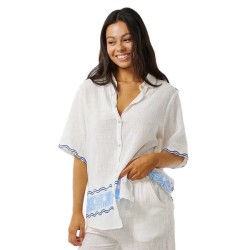 риза,с,къс,ръкав,дамски,ризи,rip,curl,santorini,sun,printed,short,sleeve,shirt,blue,(blue)