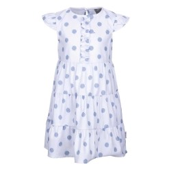 рокля,детски,поли,и,рокли,trespass,subtle,short,sleeve,dress,spotty,print,(white)